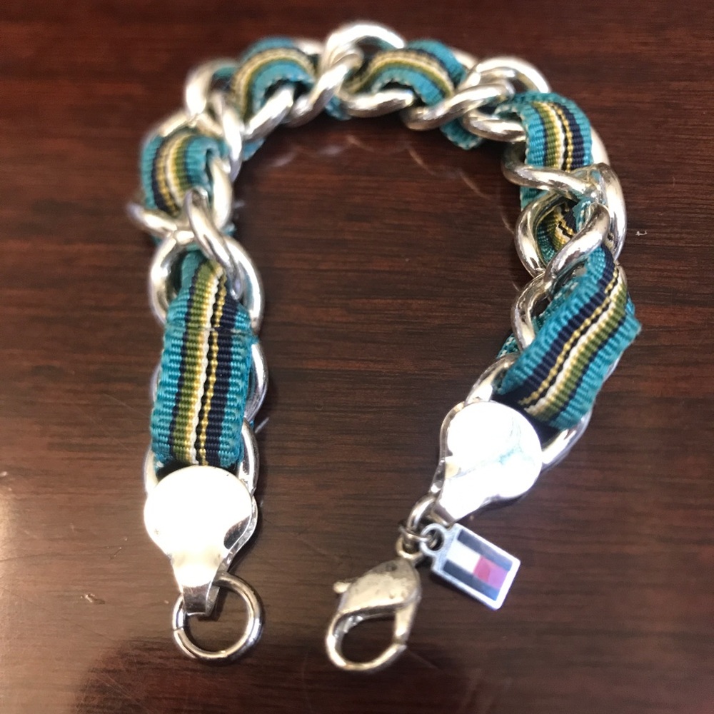 Vintage Tommy Hilfiger ribbon chain bracelet